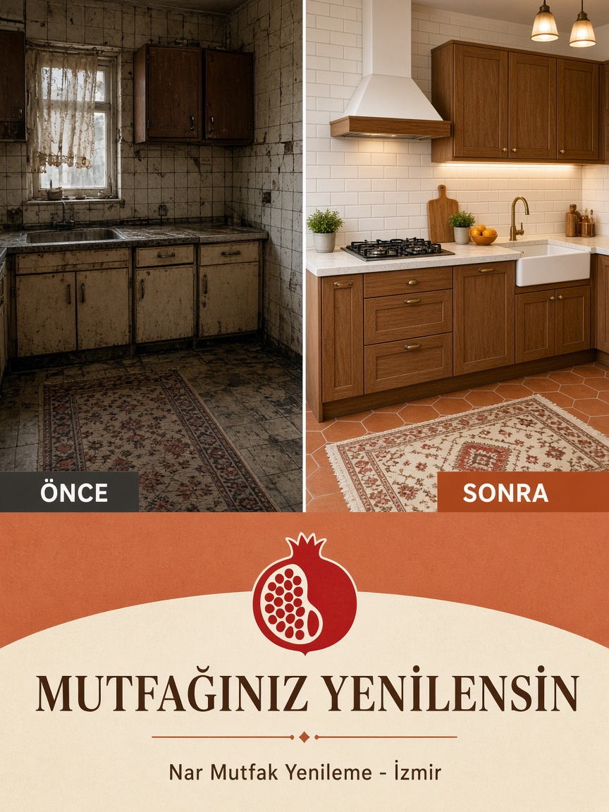 Nar Mutfak Yenileme İzmir mutfak tadilatı